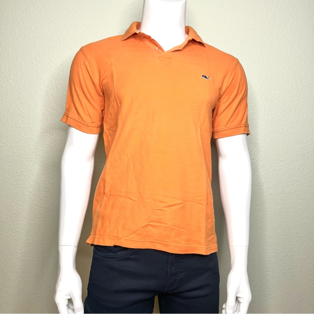 VINEYARDS VINES orange polo shirt